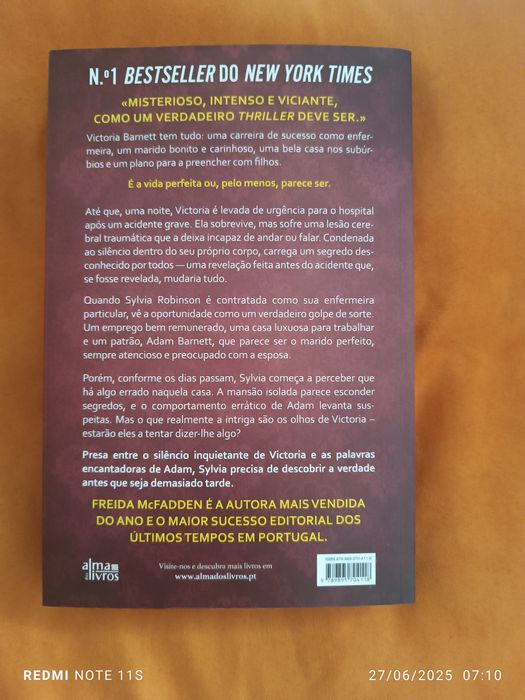 Livros novos da FREIDA McFADDEN