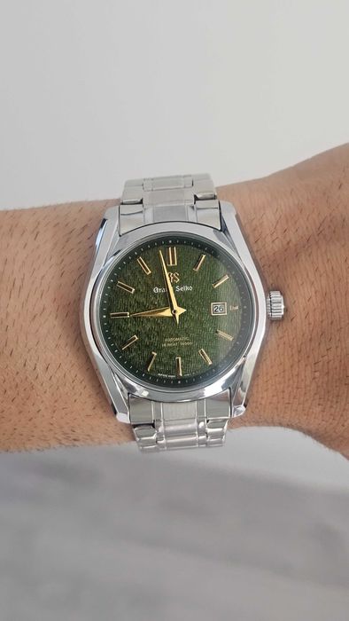 Relógio G S Verde e Dourado Quartz