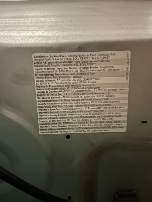 Piekarnik Beko beżowo szary greige BIM24400GCS