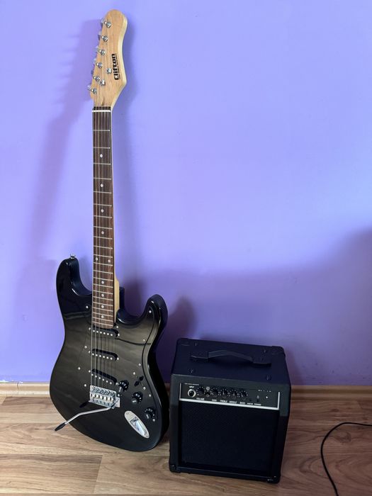 Gitara elektryczna Clifton + wzmacniacz Clifton GA-10