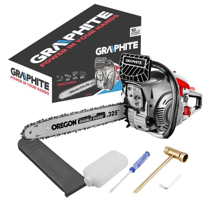 Pilarka łańcuchowa piła spalinowa Graphite 1.8kw, dł. Miecza 18