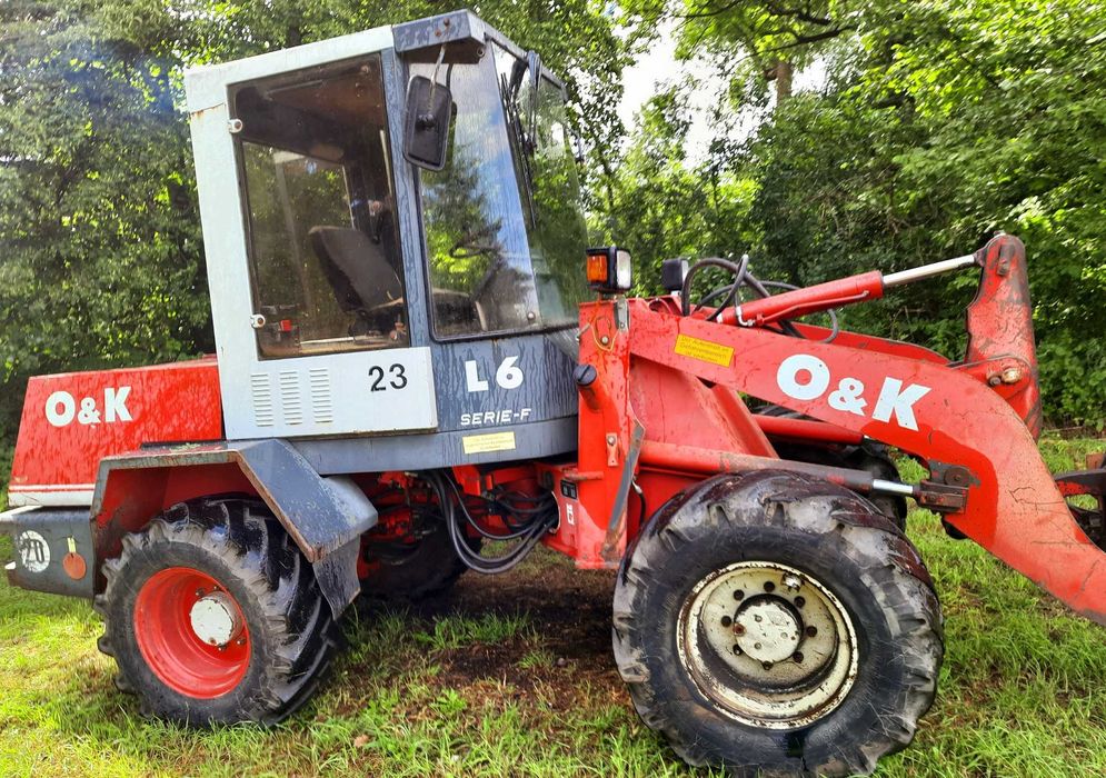 ładowarka czołowa o&k l6 widły łyżka szybko złącze