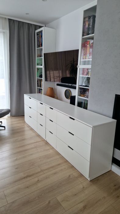 Komoda NORDLI zestaw 2 sztuki do sypialni