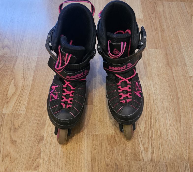 Rolki, łyżworolki ASCENT, rozm. regulowany 32,33,34,35,36,37