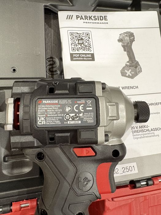 Мощный ударный шуруповерт импакт из ГЕРМАНИИ Parkside PDSSAP 20-Li D3