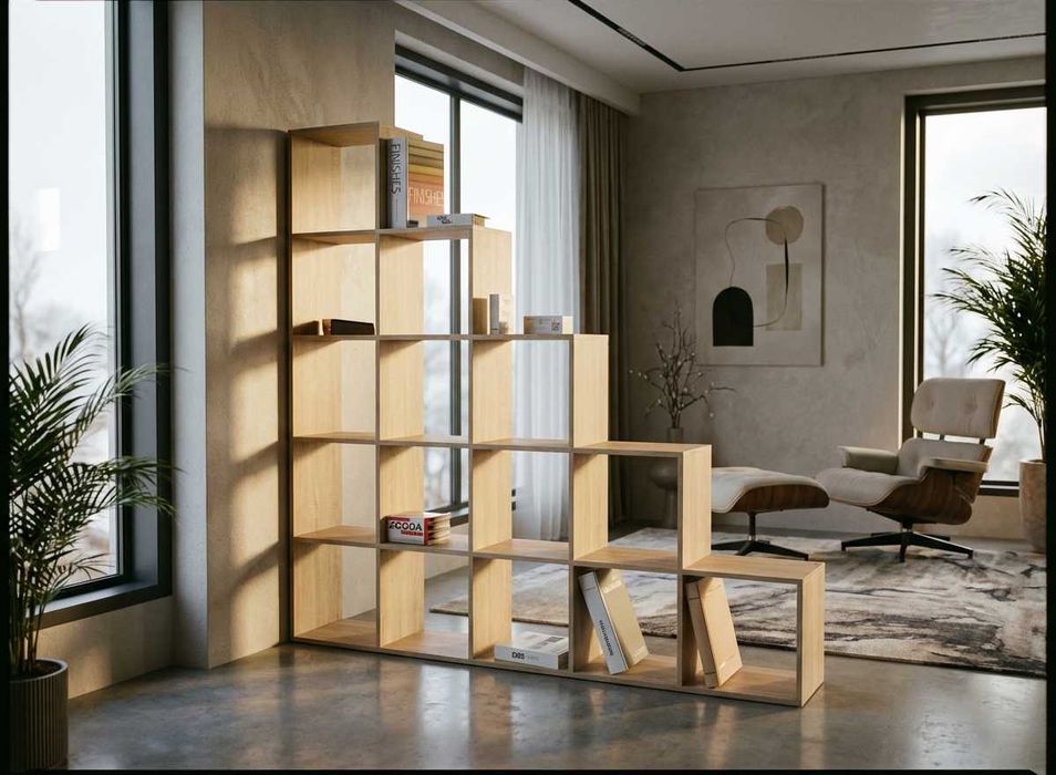 Стелаж деревяний етажерка лдсп металевий лофт стелажі етажерки полиці