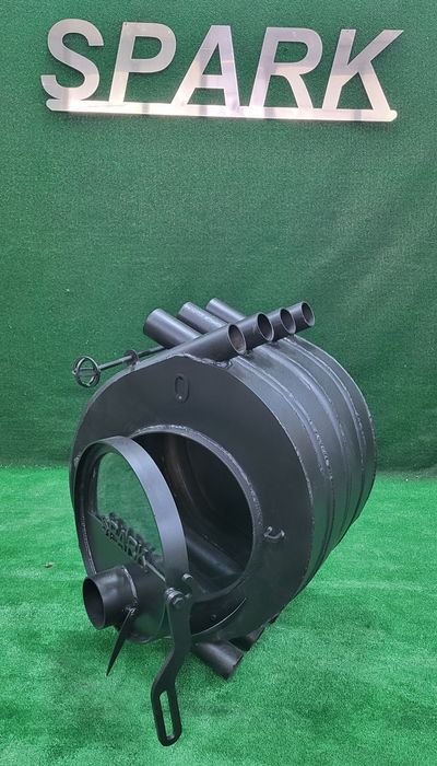 Булерян, буржуйка, чан, печі для бані.