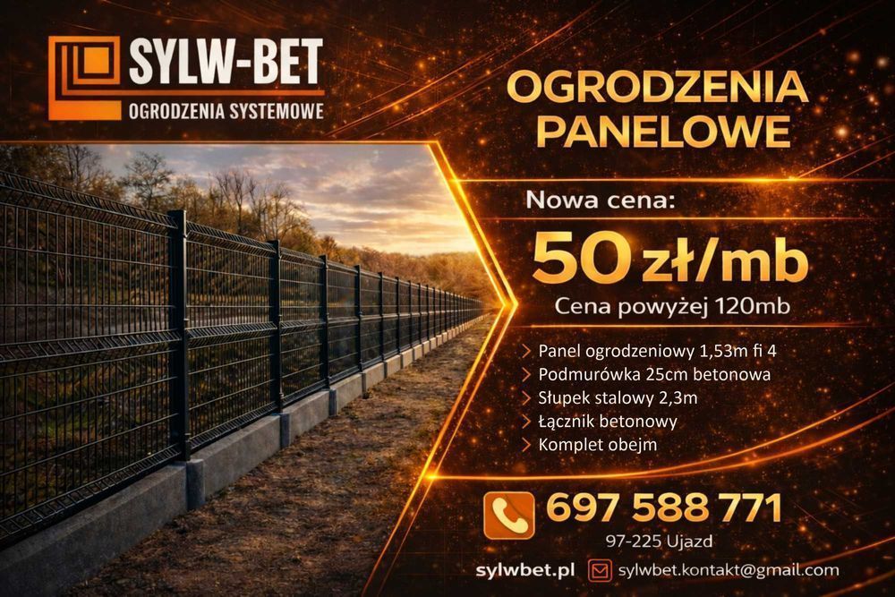 Promocja!!!  Płot Ogrodzenie Panelowe ogrodzenia Parkan MONTAŻ