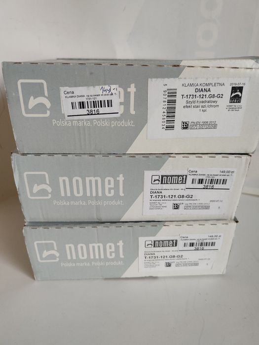 Komplet klamki Diana  dzielona 3 sztuki