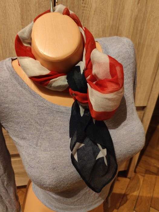 Cienki szalik / chusta / bandana / flaga USA