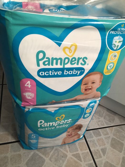Pieluchy Pampers 4 i 5 Jumbo.Szybka wysyłka!