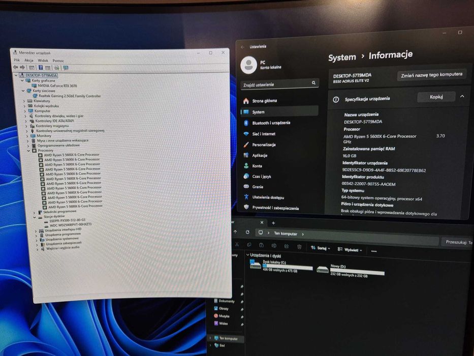 Komputer gamingowy Komputronik RTX 3070 Ryzen 5600x
