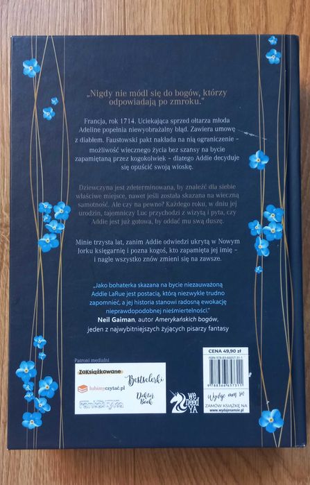 Książka Niewidzialne życie Addie LaRue V. E. Schwab