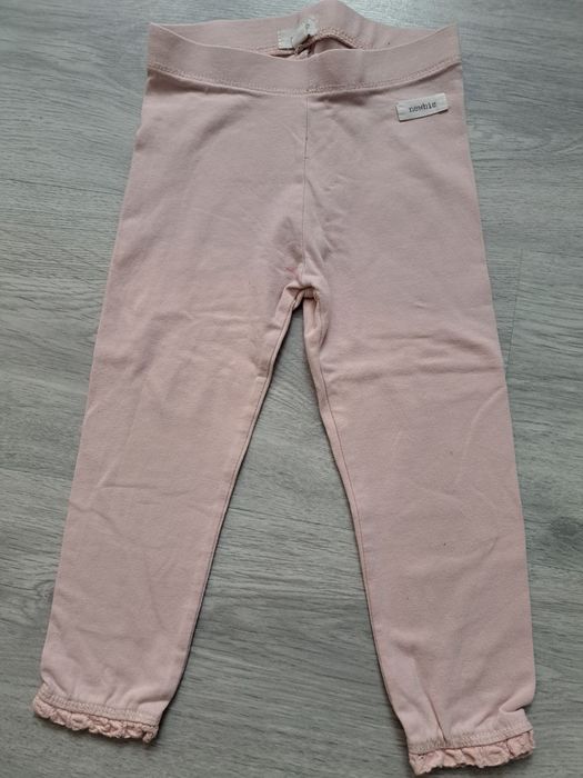 Legginsy 92 Newbie komplet róż kwiaty