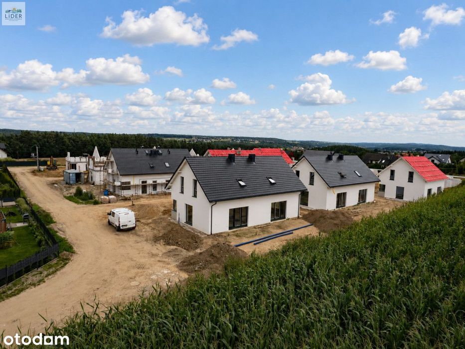 Komfortowe domy z ogrodem / pompa ciepła / media