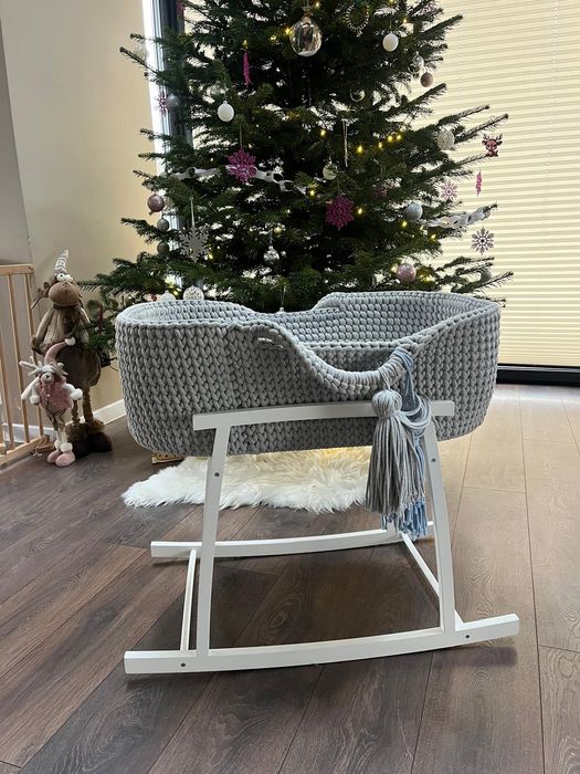 Kosz Mojżesza kołyska bujak pleciony Like Moses