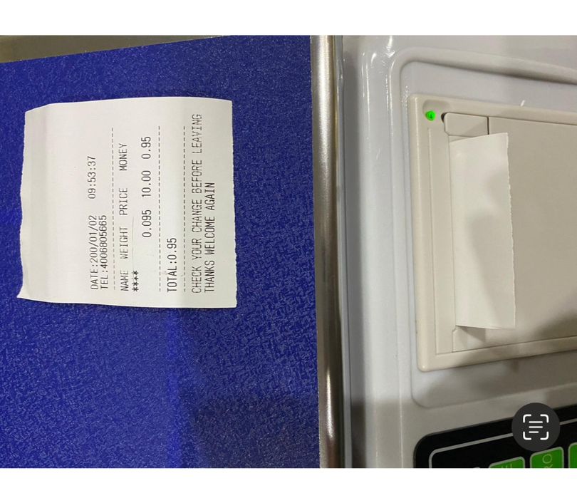 Digital scale with receipt printing440461749975797763
