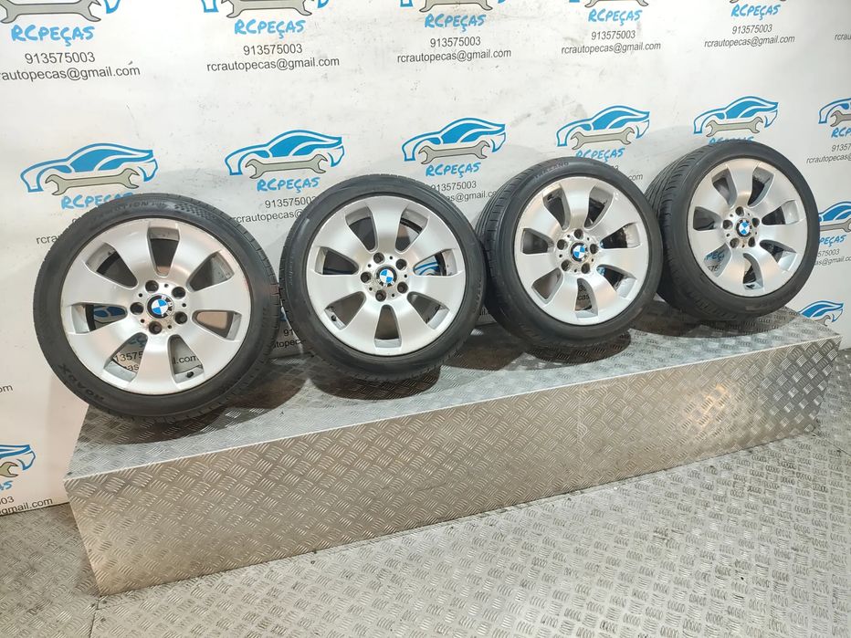 Conjunto Jantes 17 Originais BMW Serie 3 E90 8J ET34 5x120