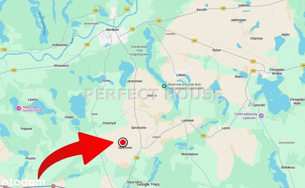 Działka budowlana 1025 m² w gm. Kwilcz - Więcej
