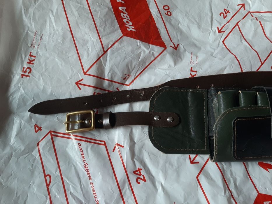 Патронташ кожа,брезент