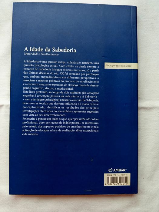 A Idade da Sabedoria - livro novo