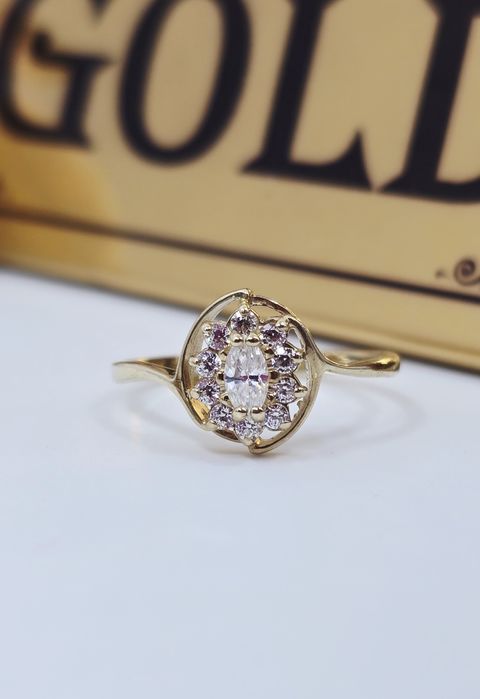 Złoty pierścionek próba 585 14k Używany