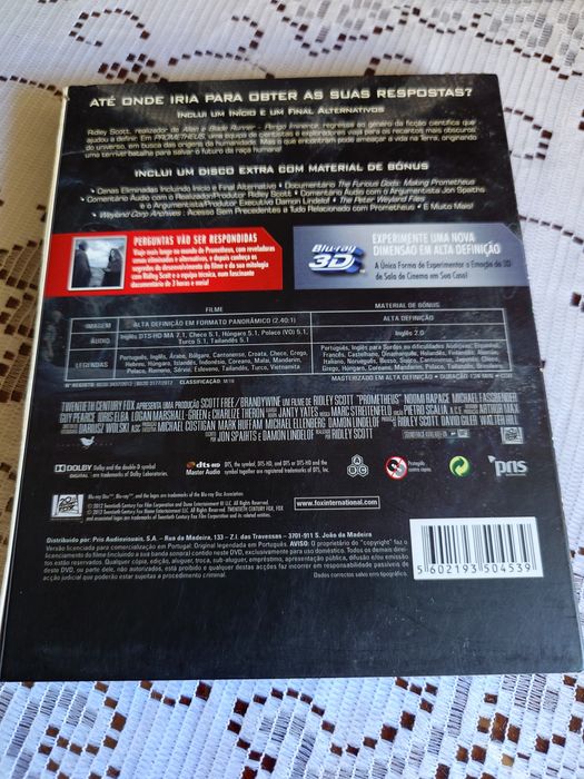 Prometheus BLU Ray