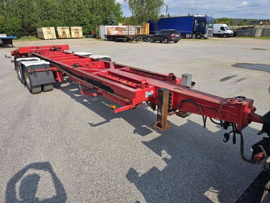 Meiller Przyczepa 53m3 TANDEM do hakowca 19,5 BLIŹNIAK + KONTENER