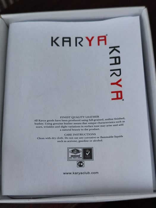 Karya шкіряний картхолдер, візитниця-монетниця натуральна шкіра