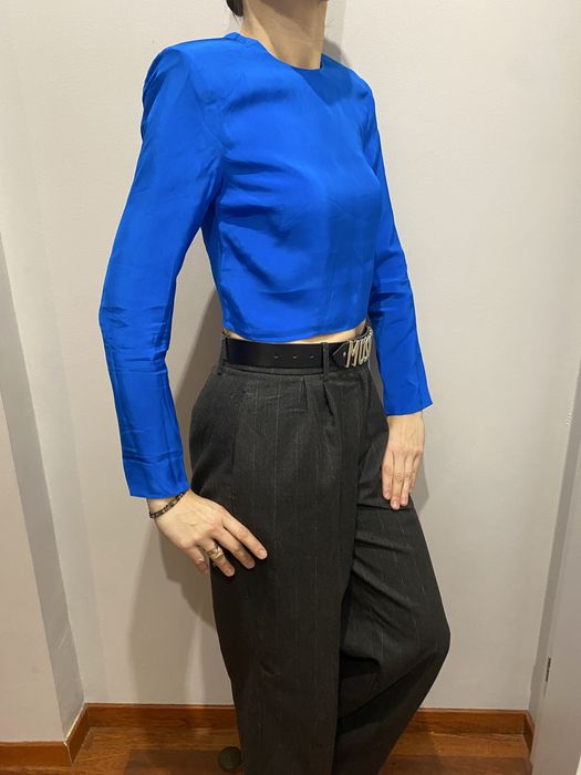 Nowa bluzka zara 34/xs chaber chabrowa wiskoza