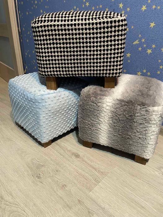 Пуфік з тканини,мʼяке крісло -табуретка