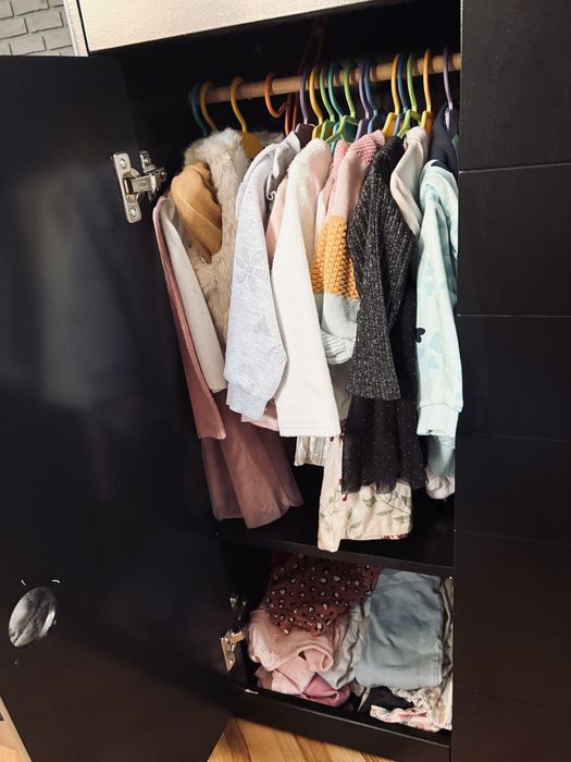 Bellamy Łóżeczko Paso Doble czarne + komoda + przewijak