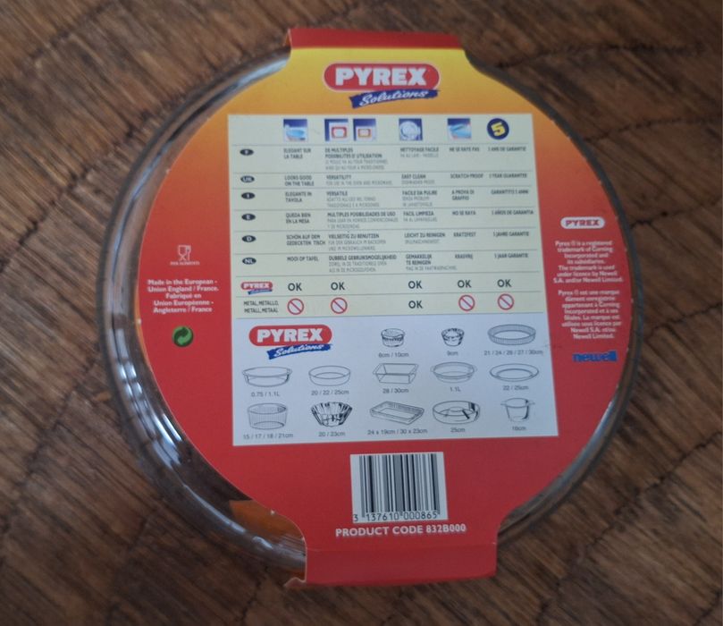 Forma Pyrex nova