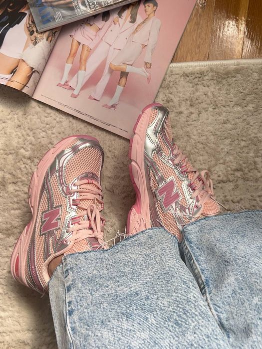 New Balance 740 Pink Silver Кросівки Нью Беланс Взуття Кроссовки Ретро