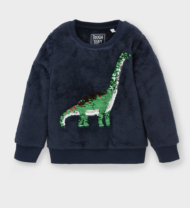 Sweat coralina dinosauro lantejoulas