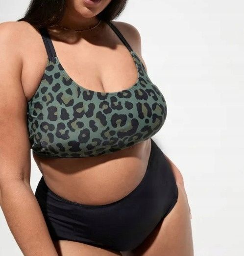 B.P.C biustonosz bikini bustier w cętki szybkoschnący 46.