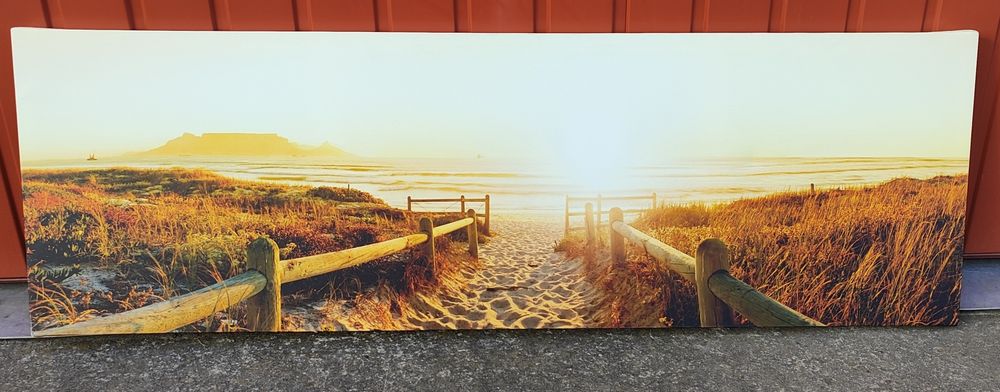 Obraz plaża na płótnie 140x45