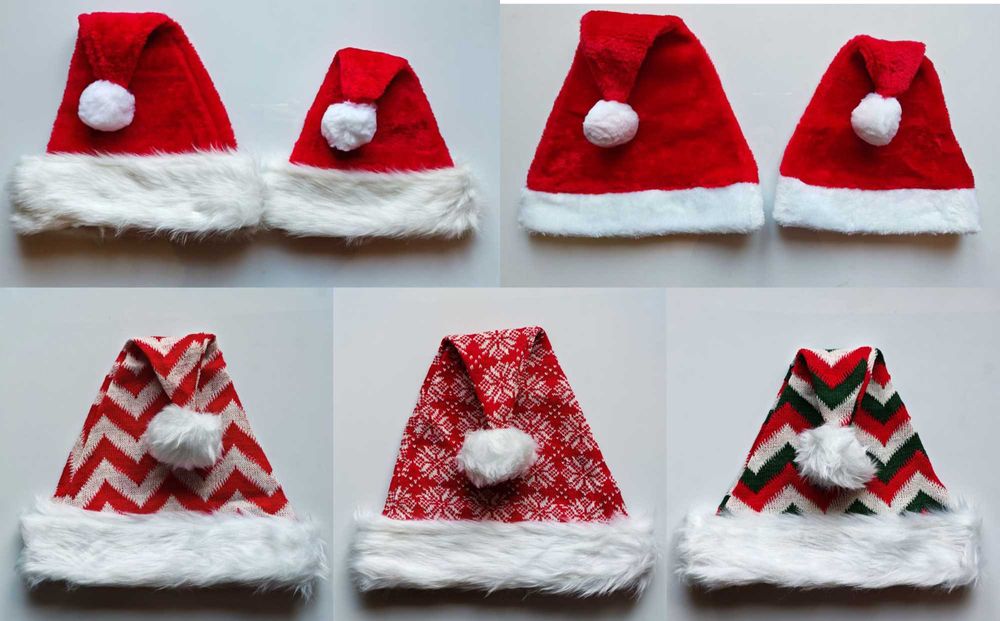 Новорічна шапка Санти