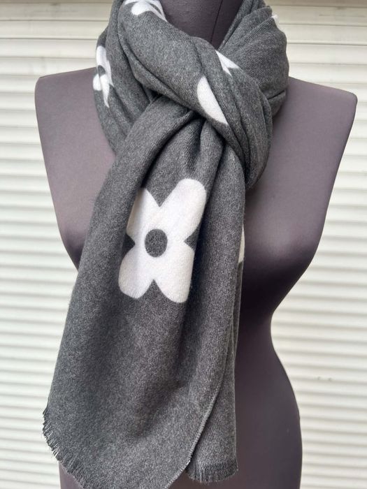 Szalik szal narzutka w kwiatki