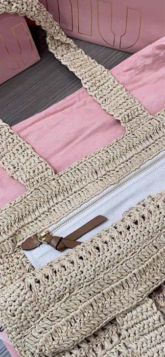 Torebka damska raffia