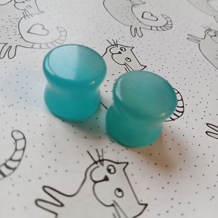 Tunele plugi turkusowe 13 mm