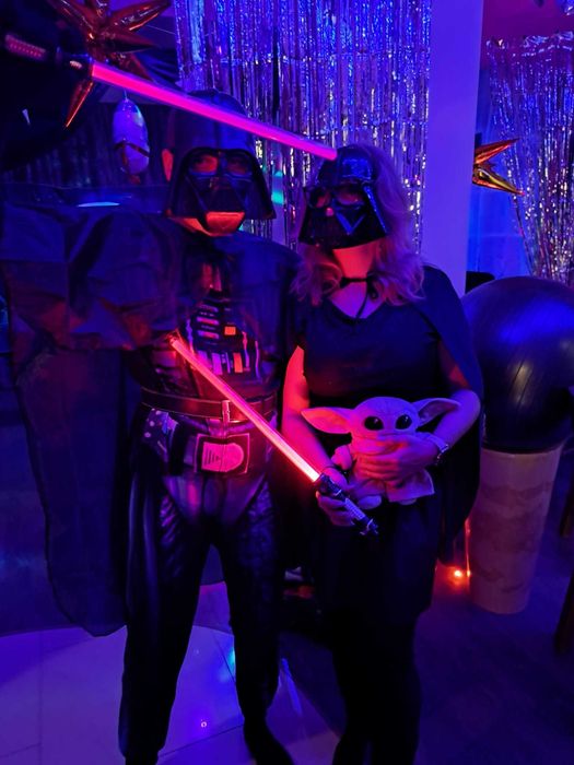 Strój karnawałowy Lord Vader męski chłopięcy 160-175