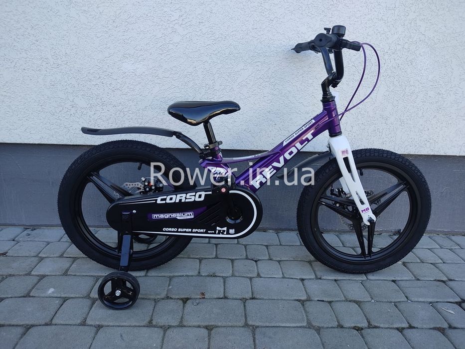 Дитячий магнієвий велосипед для 4-6 років Corso Revolt MG-18855 18 vio