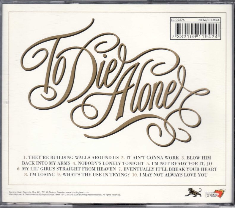 Moneybrother. To Die Alone. (Rock) Фірмові CD фирменные