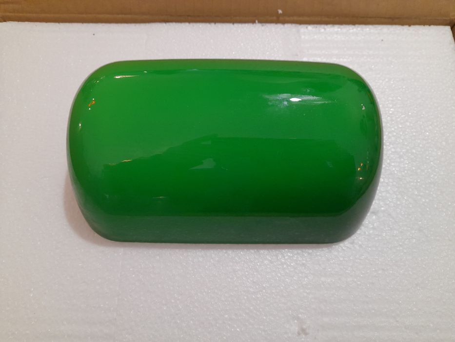 Vidro opalino verde para Candeeiro tulipa de Banqueiro secretária Nova