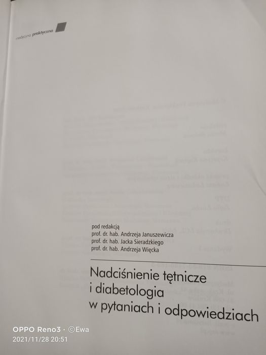 Nadciśnienie tętnicze diabetologia w pytaniach i odpowiedziach