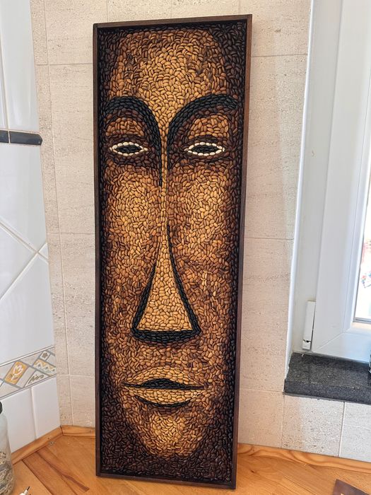 Quadro de Obra de arte em feijão