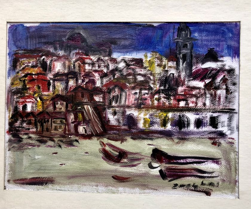 Quadro Ribeira pintado a leo
