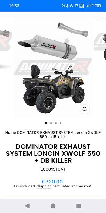 Escape Dominator Loncin Xwolf 550