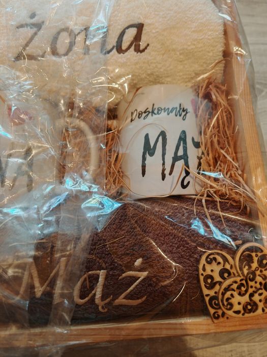 Prezent na ślub kubki ręczniki